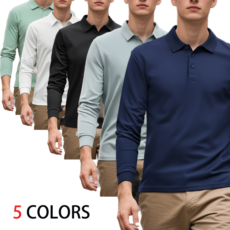 Golf Equipment Brands - Eenvoudig poloshirt met lange mouwen voor