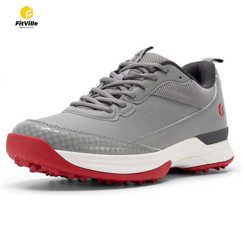 Golf Equipment Brands - FitVille Wide Golfschoenen Heren Professionele Waterbestendige