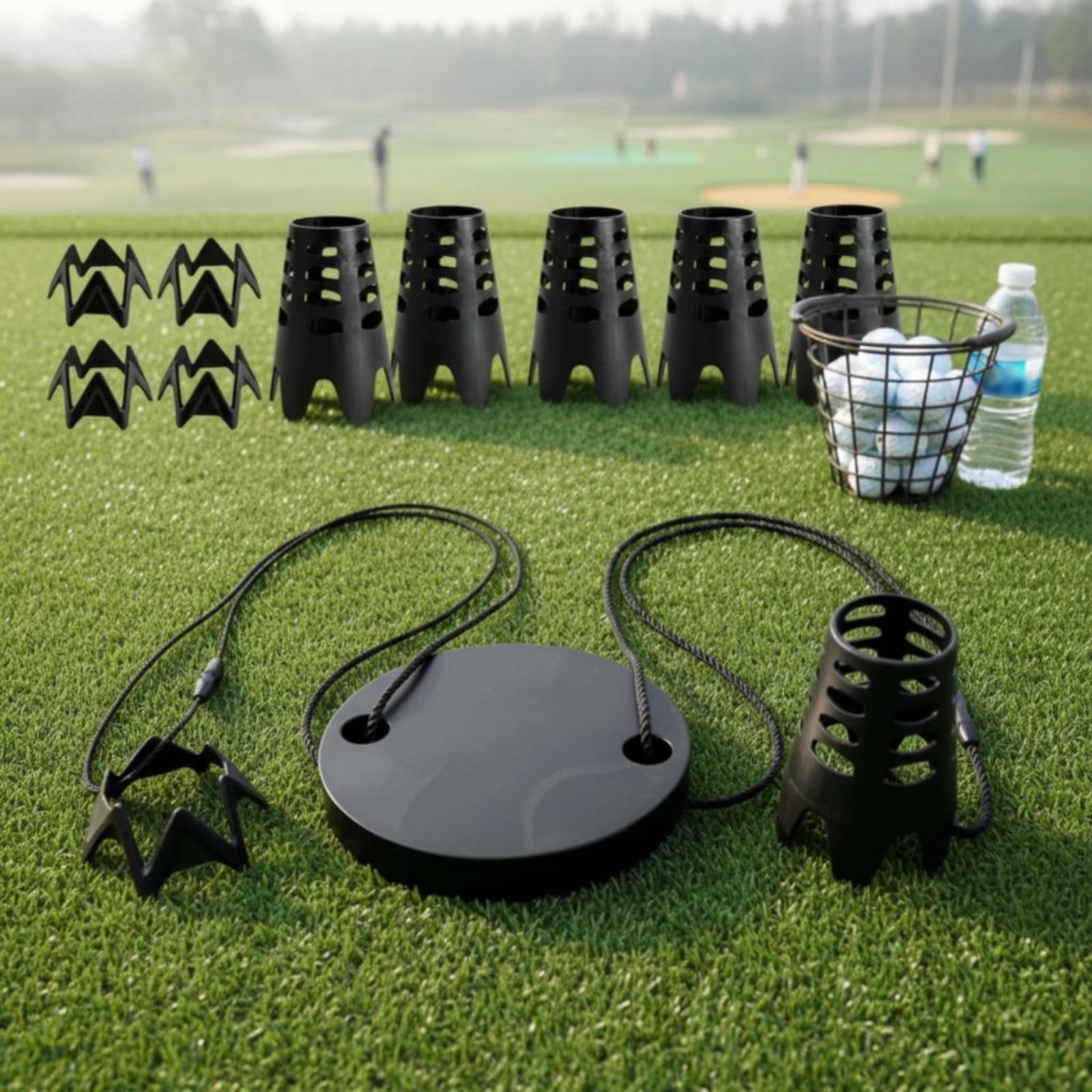Golf Equipment Needed - Draagbare golftee-gewichtenset voor de driving range,