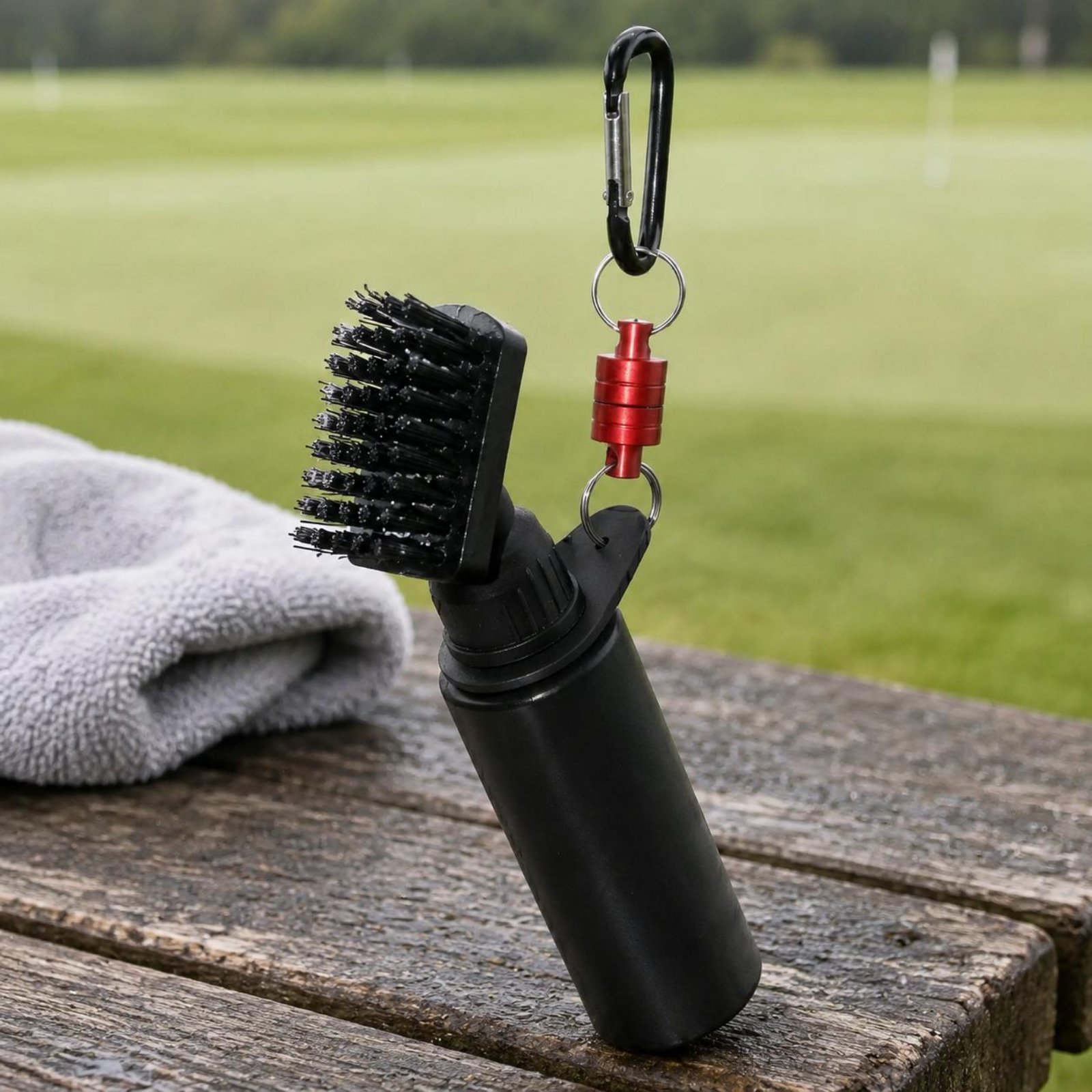 Draagbare golfborstel met twee - Golf Equipment Brands recensie en prijs