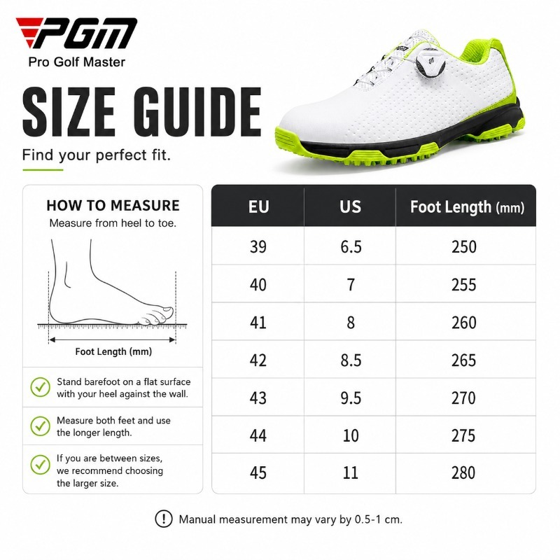 PGM Heren Golfschoenen Waterdi - Golf Equipment Brands recensie en prijs